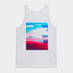 Surreal Beach Blue Tank Top